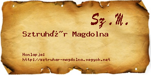 Sztruhár Magdolna névjegykártya